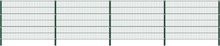 vidaXL Gjerdepanel med stolper jern 6,8x1,2 m grønn