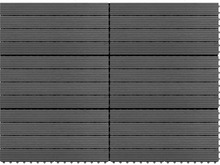 vidaXL WPC Terrassebord 60x30 cm 6 stk 1m² grå
