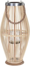 H&S Collection Lykt 24x48 cm bambus naturell
