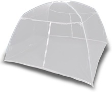 vidaXL Campingtelt 200x120x130 cm glassfiber hvit