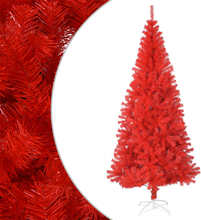 vidaXL Kunstig juletre med stativ rød 210 cm PVC
