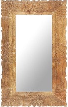 vidaXL Specchio 80x50 cm in Legno Massello di Mango