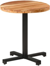 vidaXL Cafébord runt Ø70x75 cm massivt akaciaträ