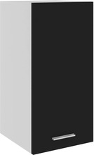 vidaXL Hengende skap svart 29,5x31x60 cm sponplate