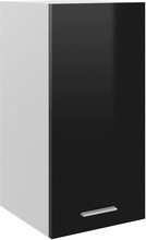 vidaXL Hengende skap høyglans svart 29,5x31x60 cm sponplate
