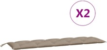 vidaXL Cuscino per Panca da Giardino Tortora 180 cm in Tessuto Oxford