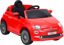 vidaXL Elbil för barn Fiat 500 röd