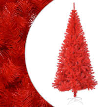 vidaXL Kunstig juletre med stativ rød 240 cm PVC