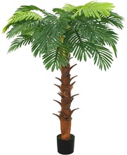 vidaXL Konstväxt kottepalm med kruka 160 cm grön