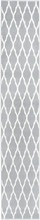 vidaXL Gångmatta grå och vit BCF 80x500 cm