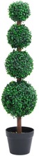 vidaXL Konstväxt buxbom bollformad med kruka 90 cm grön