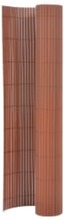 vidaXL Dobbelsidet hagegjerde 110x300 cm brun