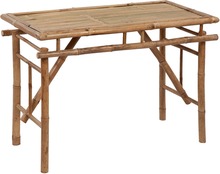 vidaXL Hopfällbart trädgårdsbord 115x50x75 cm bambu