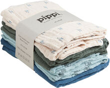 Pippi Organic Cloth Muslin Grey Mist 8-pack