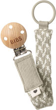 BIBS Pacifier Braid Napphållare Sand/Ivory