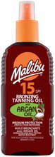 Malibu Bronzing Tanning Oil Spray Argan Oil SPF 15 200 ml