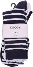 Decoy Socks 3 Pack Navy/White With Stripes Dots 37-41 3 stk.