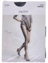 Decoy Silk Look (20 Den) Sort Iris XXL
