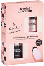 Le Mini Macaron French Manicure Gel Polish Duo Edition Noire 4 g