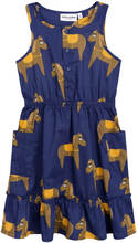 Mini Rodini Horse Woven Flounce Dress - 80/86