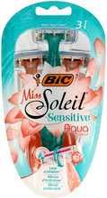 Bic Shaver Miss Soleil 3 Sensitive Aqua Colours 3 stk.