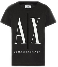 Armani Exchange Icon Period Kvinde T-Shirt Sort M