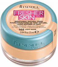 Rimmel Fresher Skin Foundation SPF 15 102 Light Nude 25 ml
