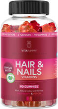 Vitayummy Hair & Nails Vitamins Raspberry & Peach (U) 90 stk.