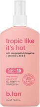 b.tan Tropic Like It's Hot Dry Spray Oil Sunscreen SPF 15 (U) 236 ml