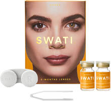 SWATI Cosmetics 6 måneders Kontaktlinser Honey