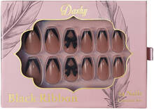 Dashy Nails Black Ribbon 24 stk.