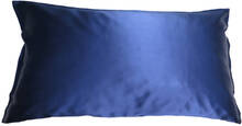 Soft Cloud Mulberry Silk Pillowcase Navy 40x80 cm. (U)