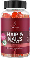 VitaYummy Hair & Nails Vitamins Peach 60 stk.