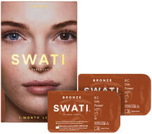 SWATI Cosmetics 1 måneds Kontaktlinser Bronze