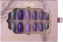 Dashy Nails Purple Swirl 24 stk.