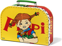 Pippi resväska i papp, 25cm gul