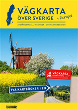 Vägkarta över Sverige och Europa