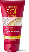 Sol Capelli - Noce verde e Keratina - Crema balsamo doposole - districante protettiva - con olio di Noce verde e Keratina - con filtri UVA/UVB - capelli stressati da sole, mare e cloro