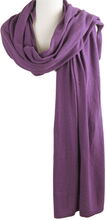 Kasjmier-blend sjaal/omslagdoek in violet