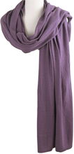 Kasjmier-blend sjaal/omslagdoek in de kleur mauve