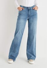 Brede jeans med høj talje
