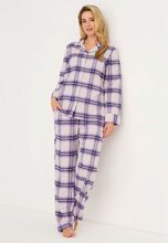 Rutig pyjamas i flanell Felicia