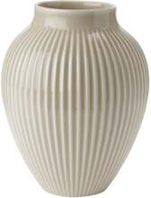 Knabstrup Keramik Vase 20cm Riflet Sand