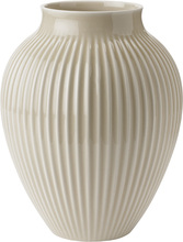 Knabstrup Vase 27cm Riflet Sand