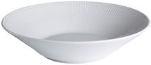 Royal Copenhagen Hvit Riflet Dyptallerken 24cm