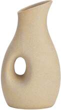 Vase Keramikk Sand Finish 22cm Lys Brun
