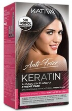 Glattende Hårbehandling Keratin Anti-frizz Xtrem Care Kativa (3 pcs) Skadet hår