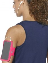 Sportsarmbånd med output til hovedtelefoner Asics MP3 Arm Tube Pink