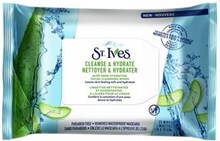 St. Ives Cleanse & Hydrate Renseservietter - Fugtighedsservietter - 25 stk.