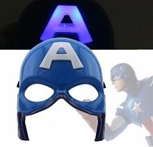 Actionhelte - Captain America Maske med Lys